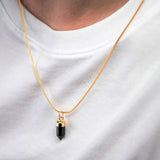 Black Onyx Amulet Pendant Necklace
