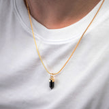Black Onyx Amulet Pendant Necklace