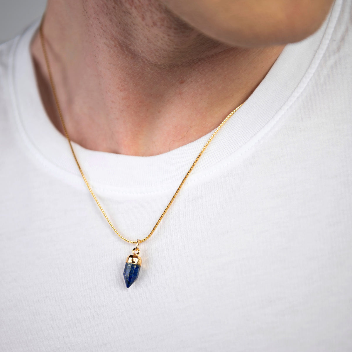 Lapis Amulet Pendant Necklace