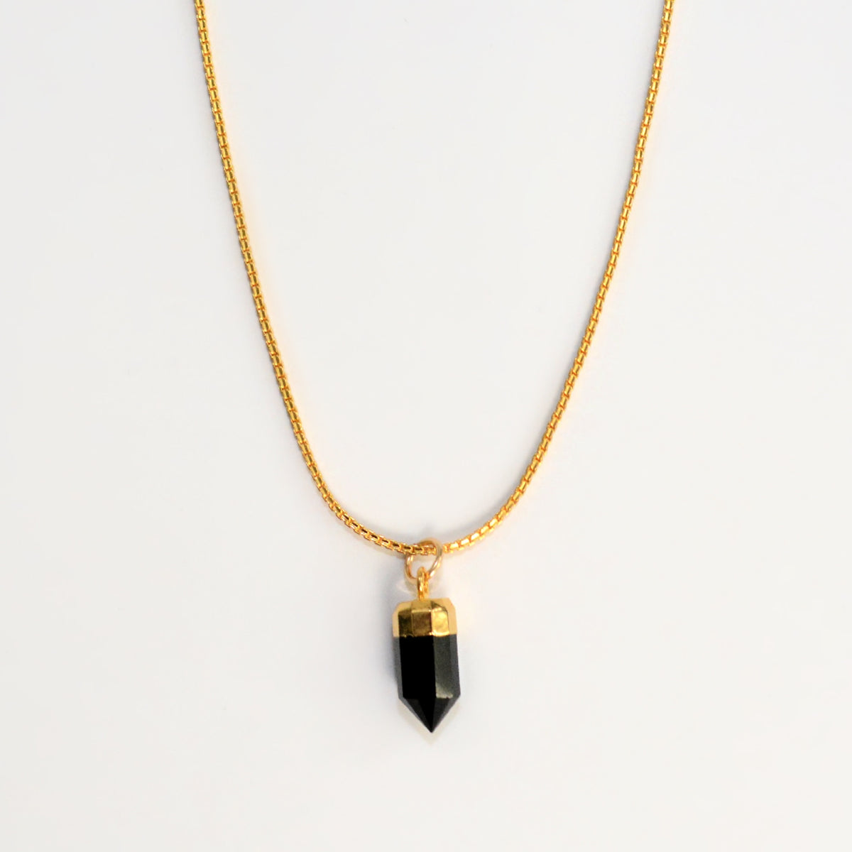 Black Onyx Amulet Pendant Necklace