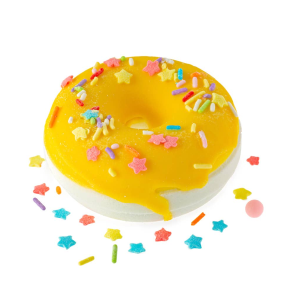 Rainbow Confetti Donut Bath Bomb
