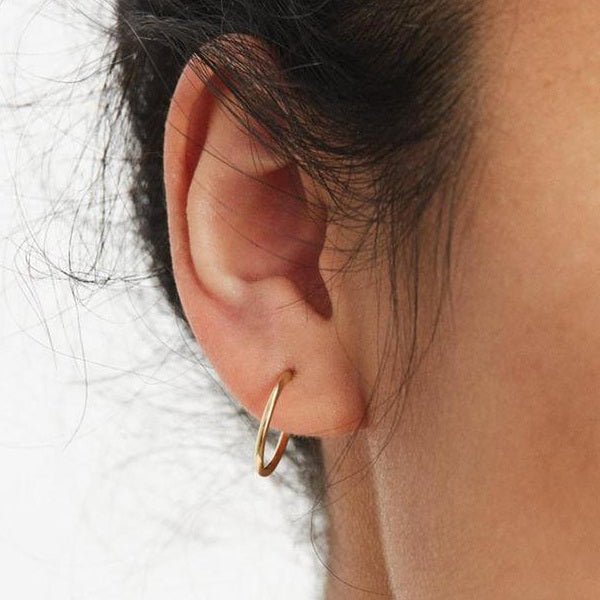 Medium Hoop Earring - Gold or Silver