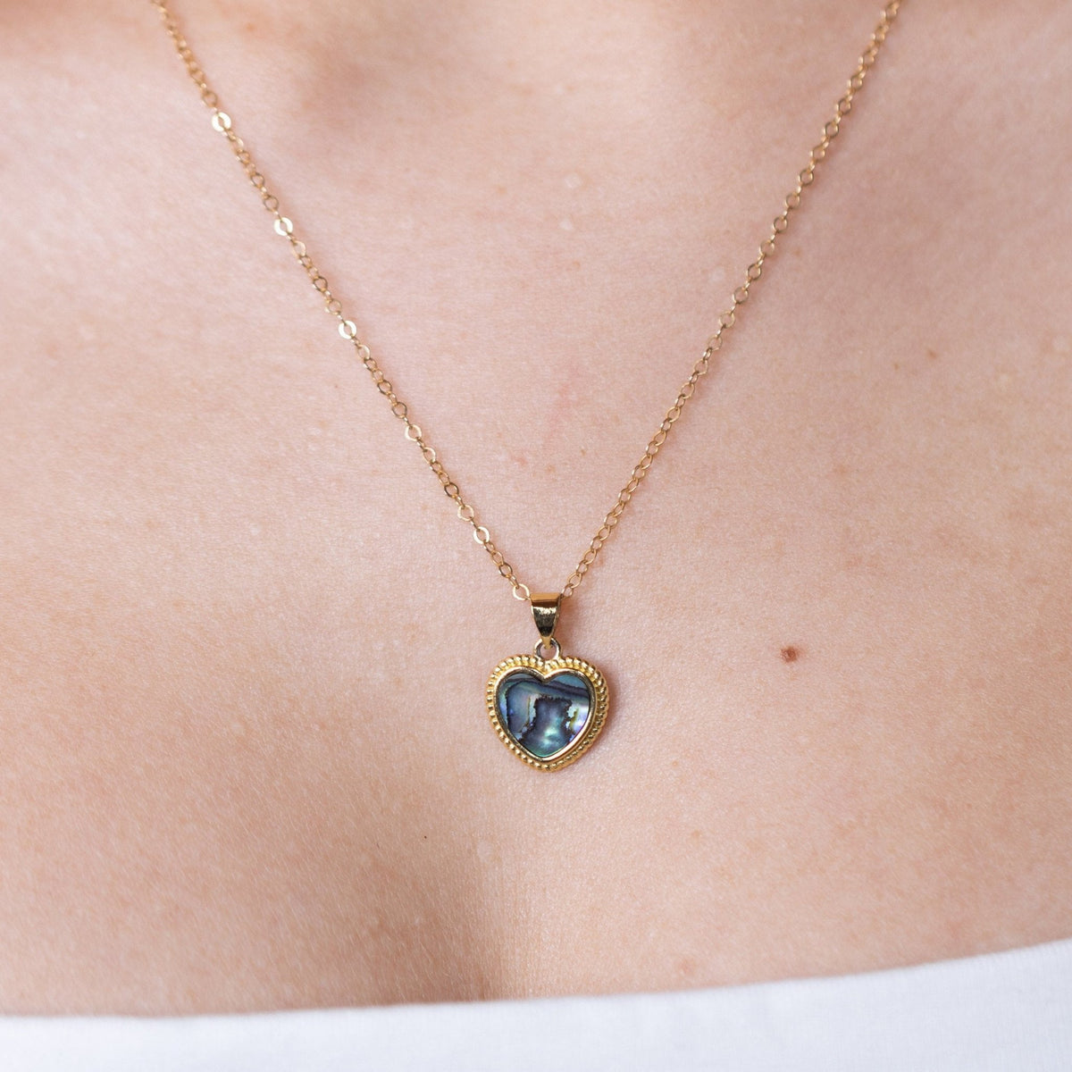 Abalone Heart Necklace