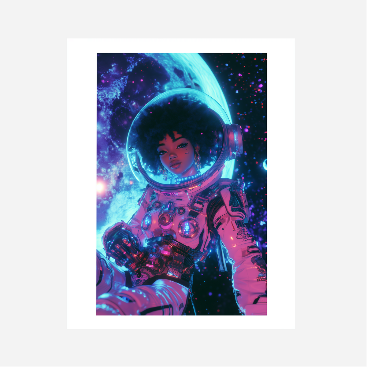 Astro Girl Art Print 2