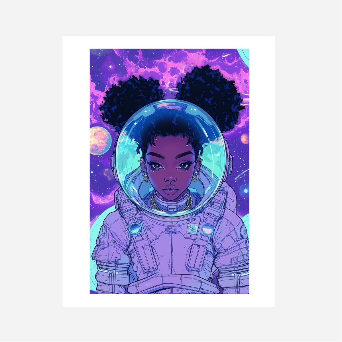 Astro Girl Art Print 3