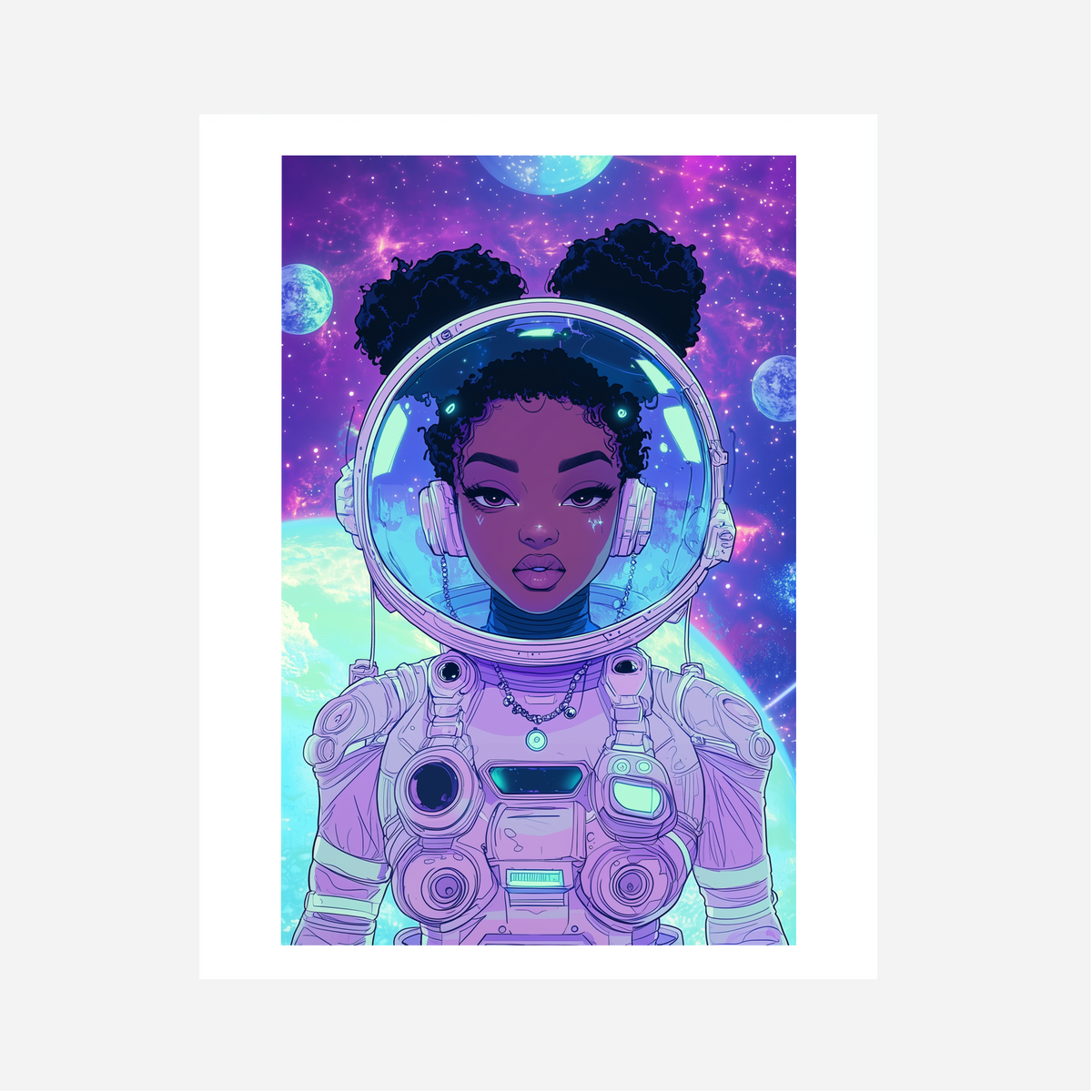 Astro Girl Art Print 1