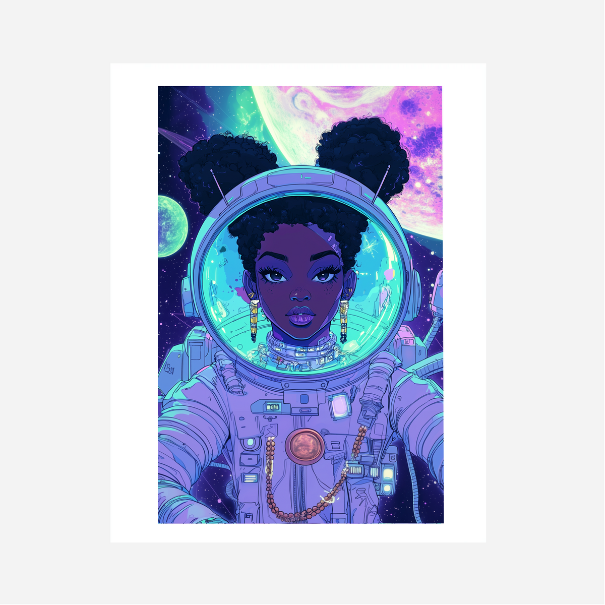 Astro Girl Art Print 4