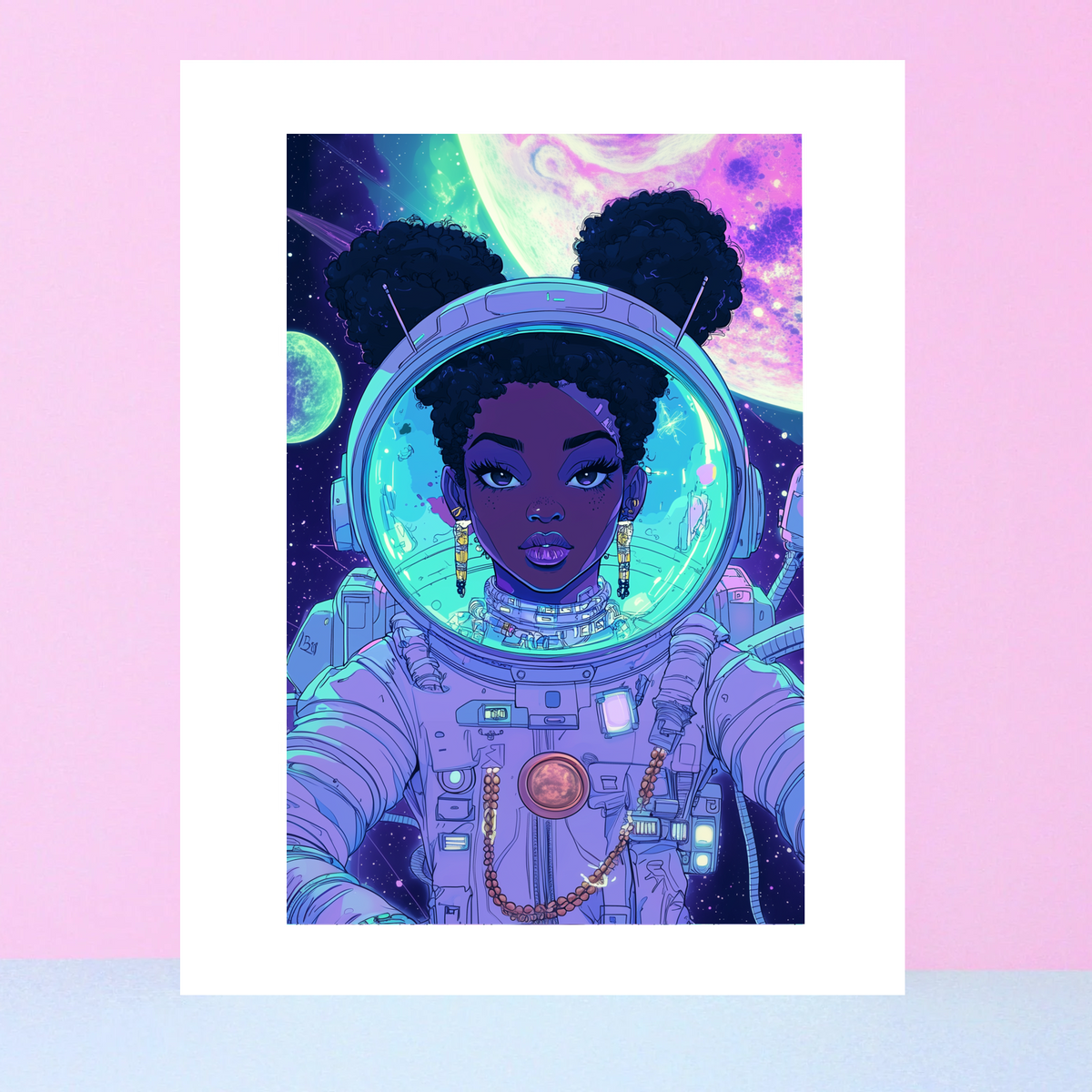 Astro Girl Art Print 4