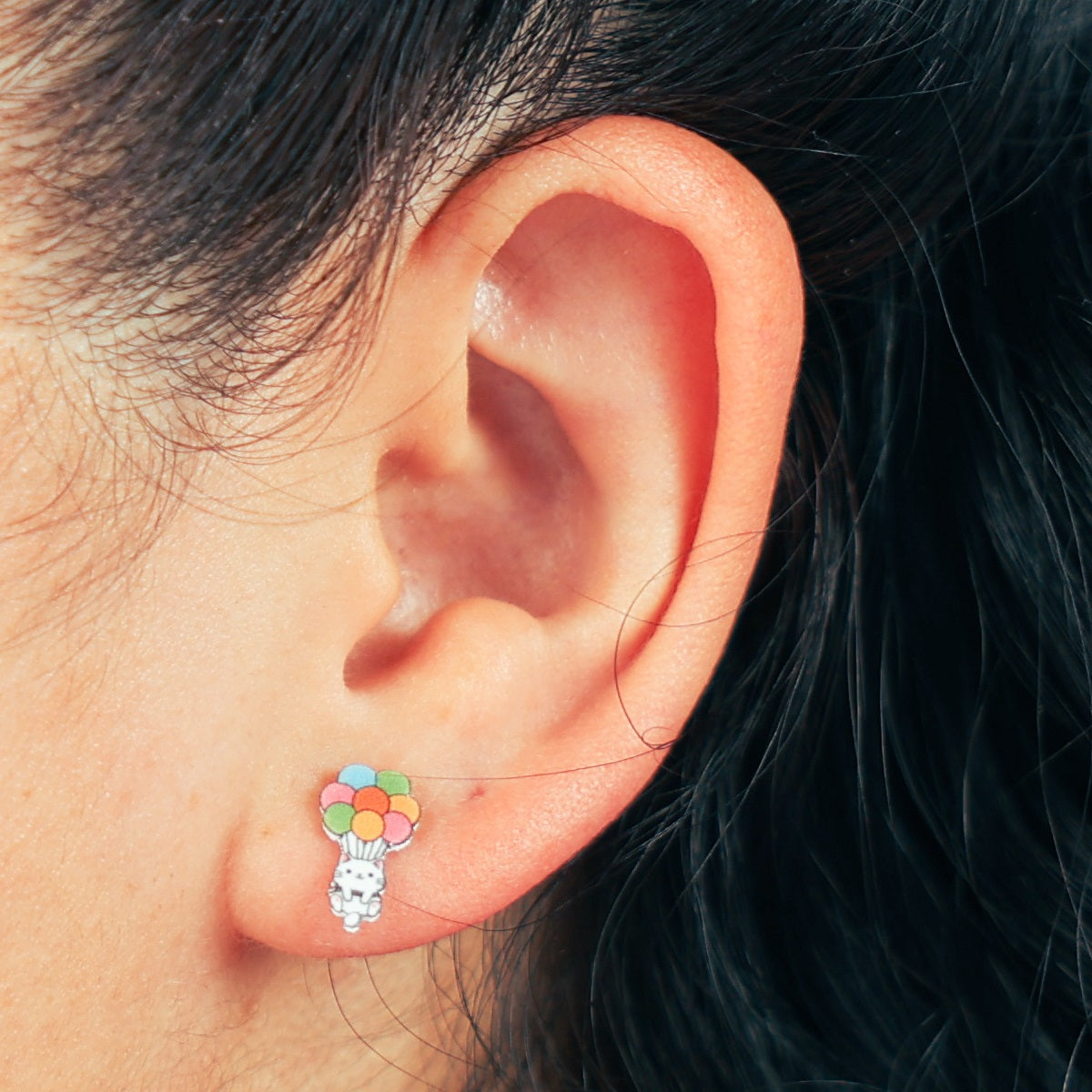 Balloon Cats Earring