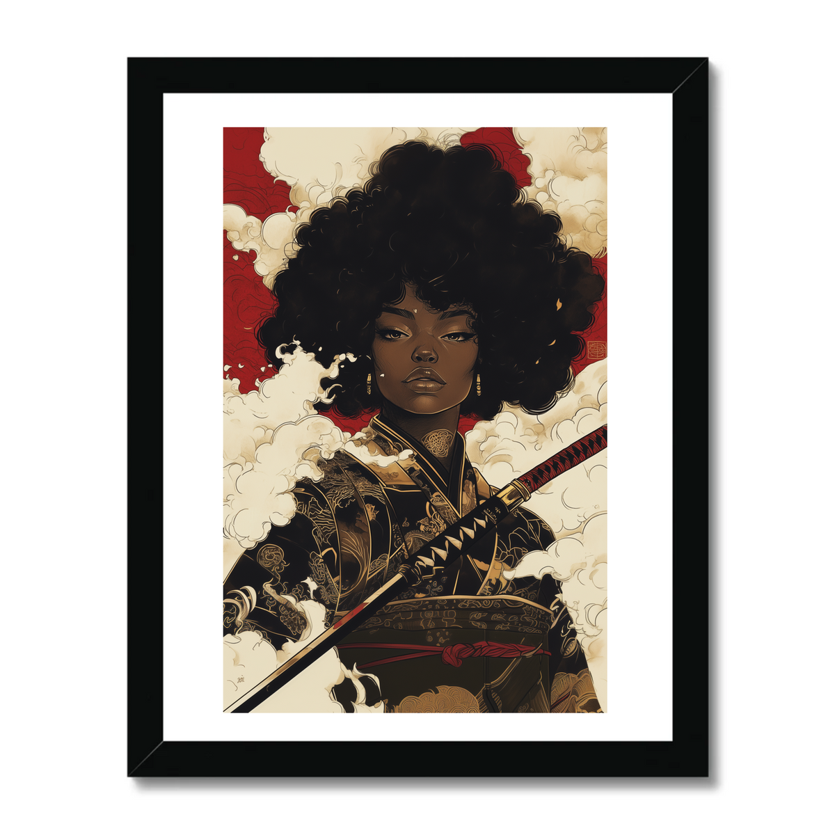 Afro-Queen Art Print 1