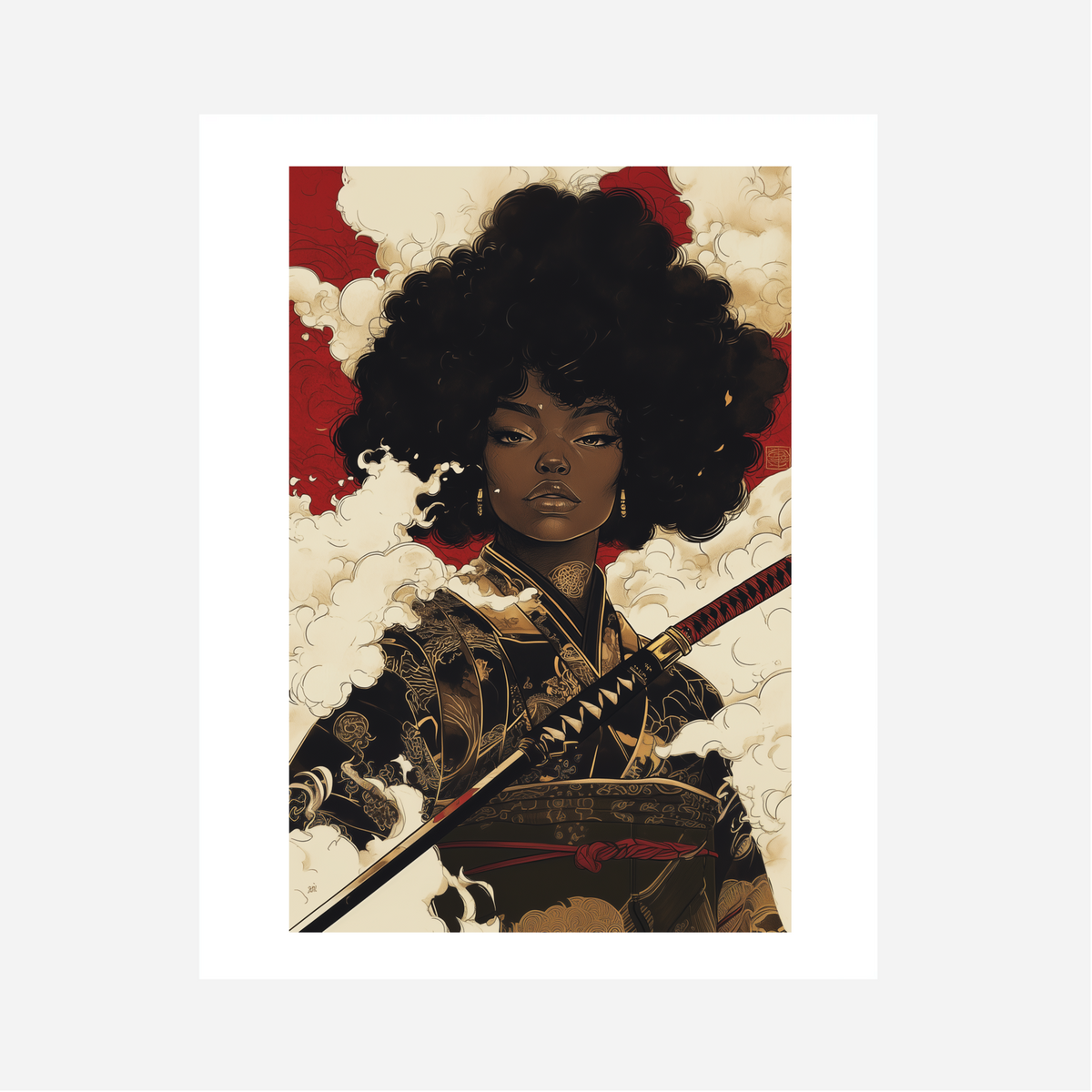 Afro-Queen Art Print 1