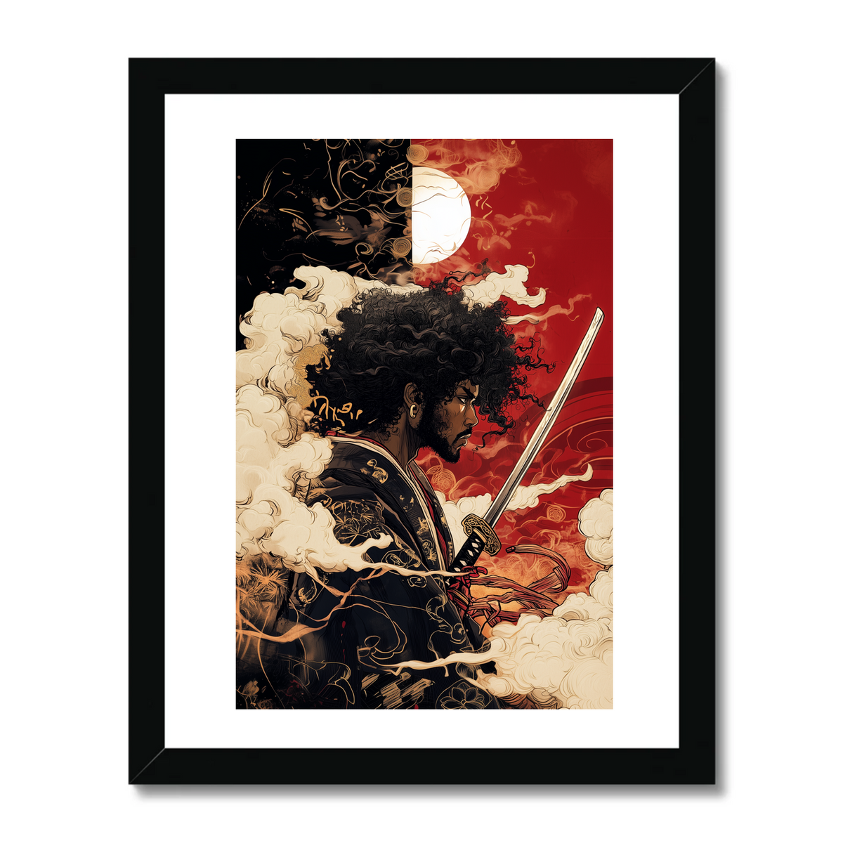 Afro Samuria Version 5 Art Print