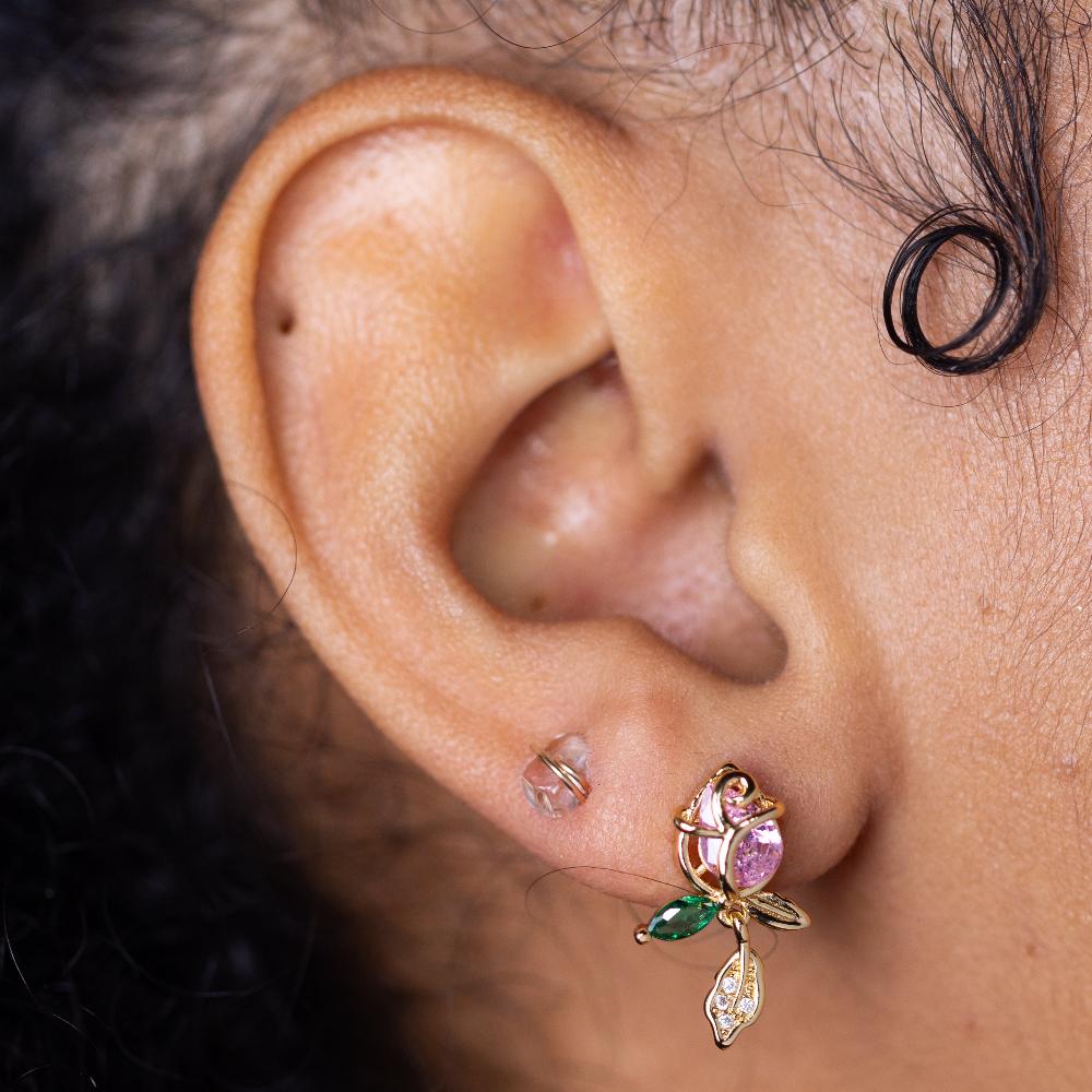 Rose Stud Earring