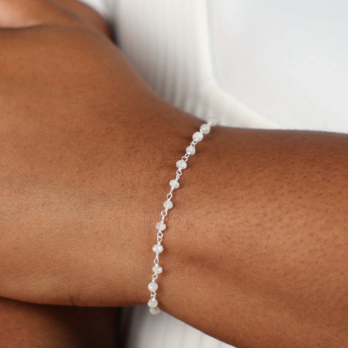 Moonstone Silver Bracelet