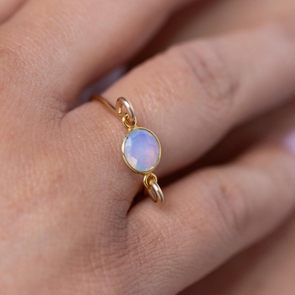 Opalite Gold Ring