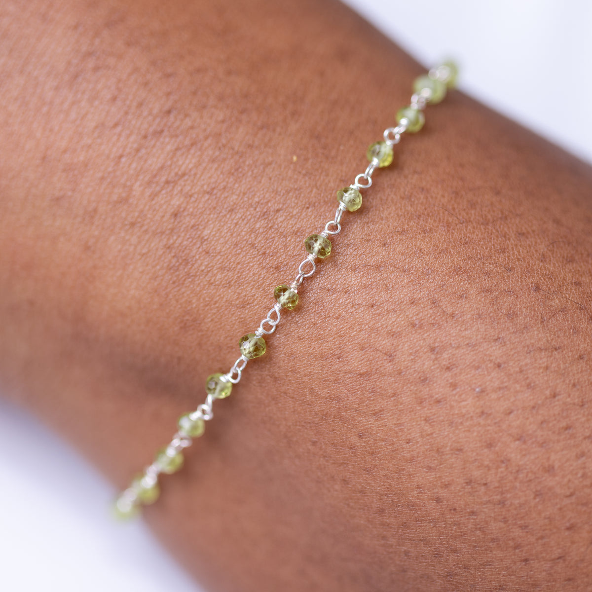 Peridot Silver Bracelet