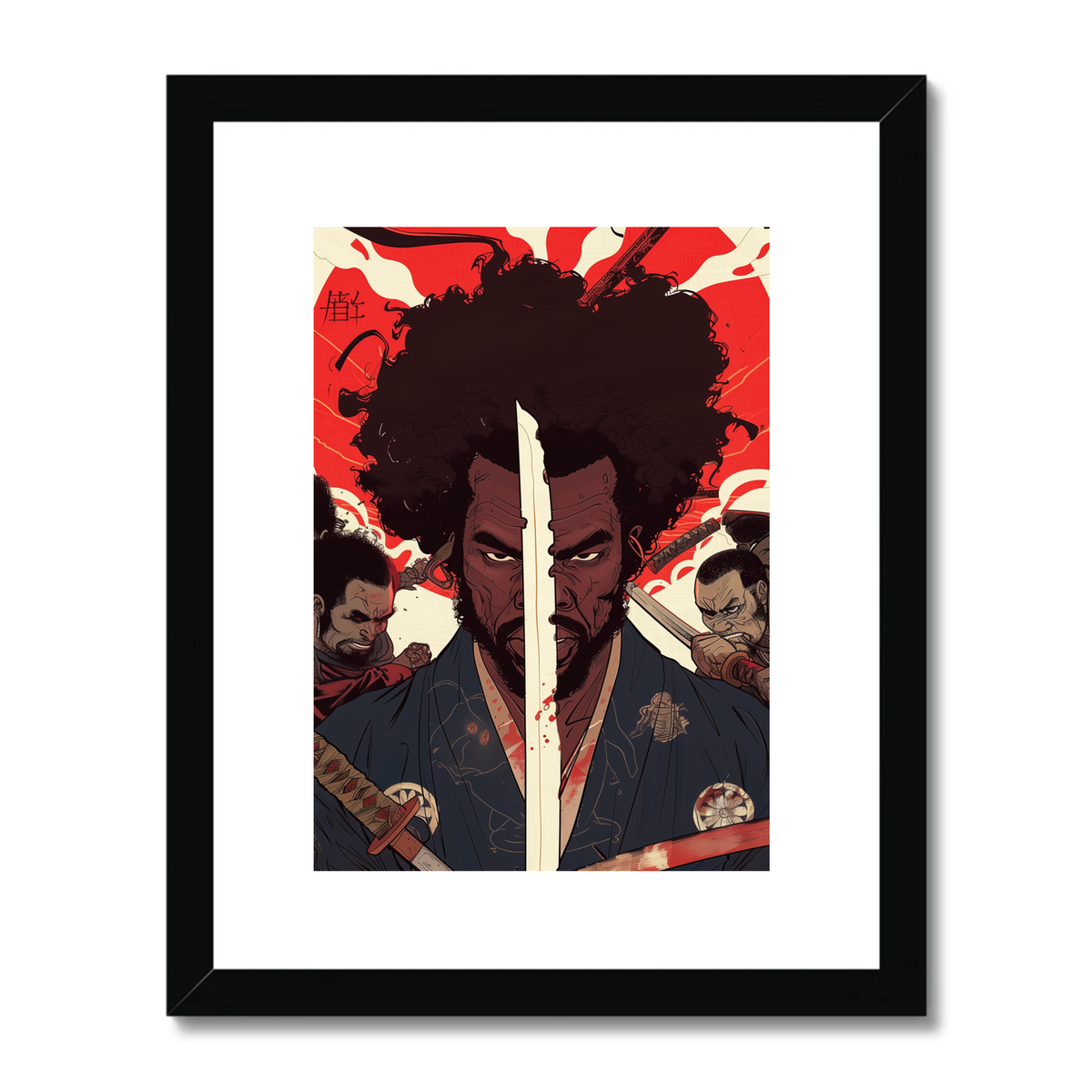 Afro Samuria Version 1 Art Print