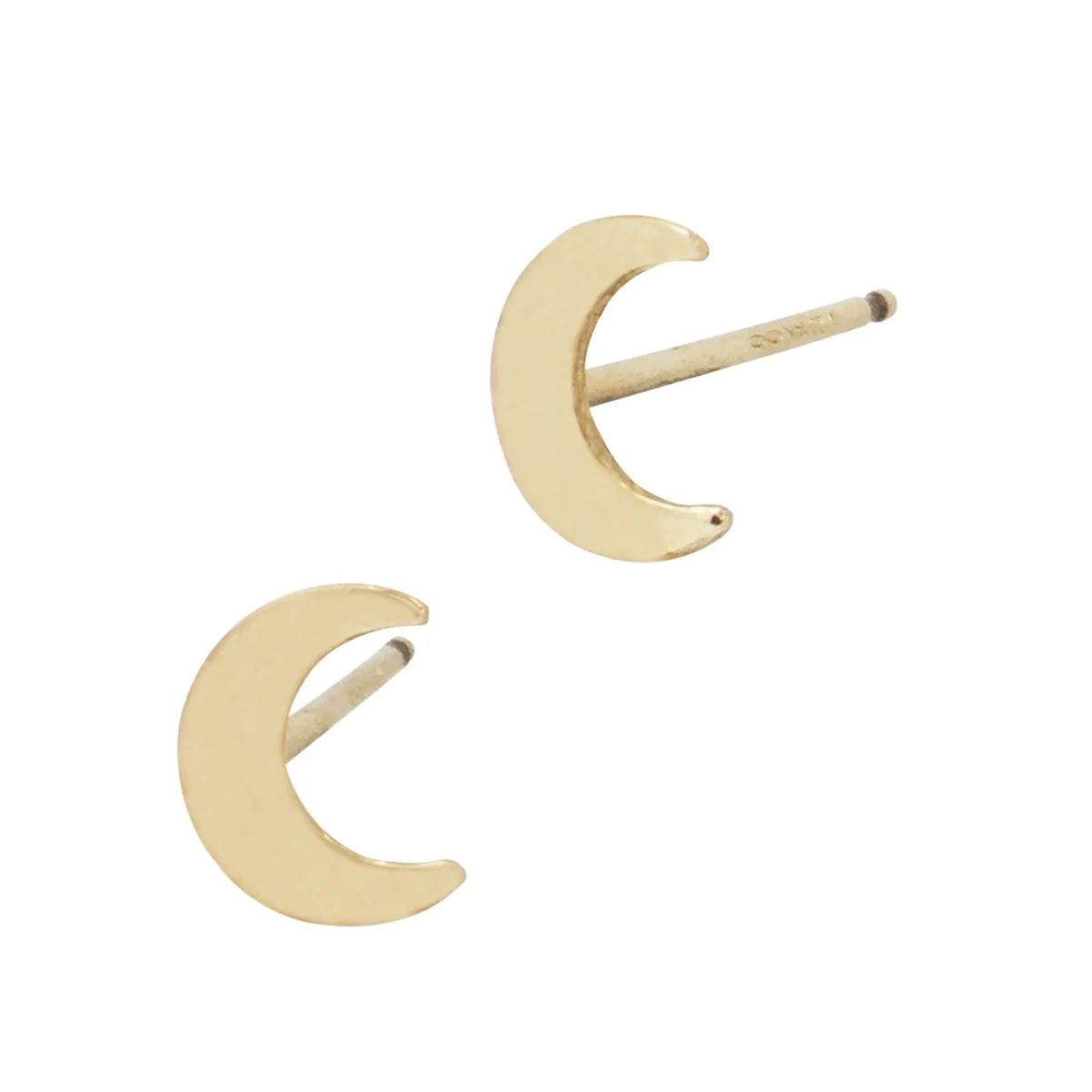 Moon Gold Stud Earring