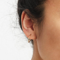 Medium Hoop Earring - Gold or Silver