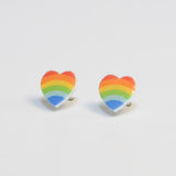 Rainbow Heart Earring