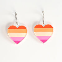 Lesbian Pride Heart Hoop