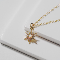 Sunshine Opal Charm Necklace