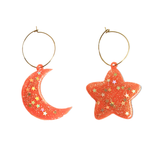 Shimmer Star & Moon Hoop