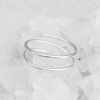 Double Band Silver Ring