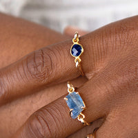 Dainty Sapphire Gold Ring