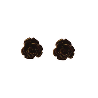Black Rose Earring