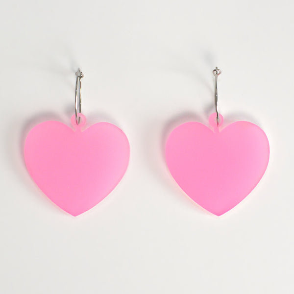 Love Pink Heart Hoop