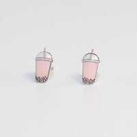 Boba Strawberry Tea Earring