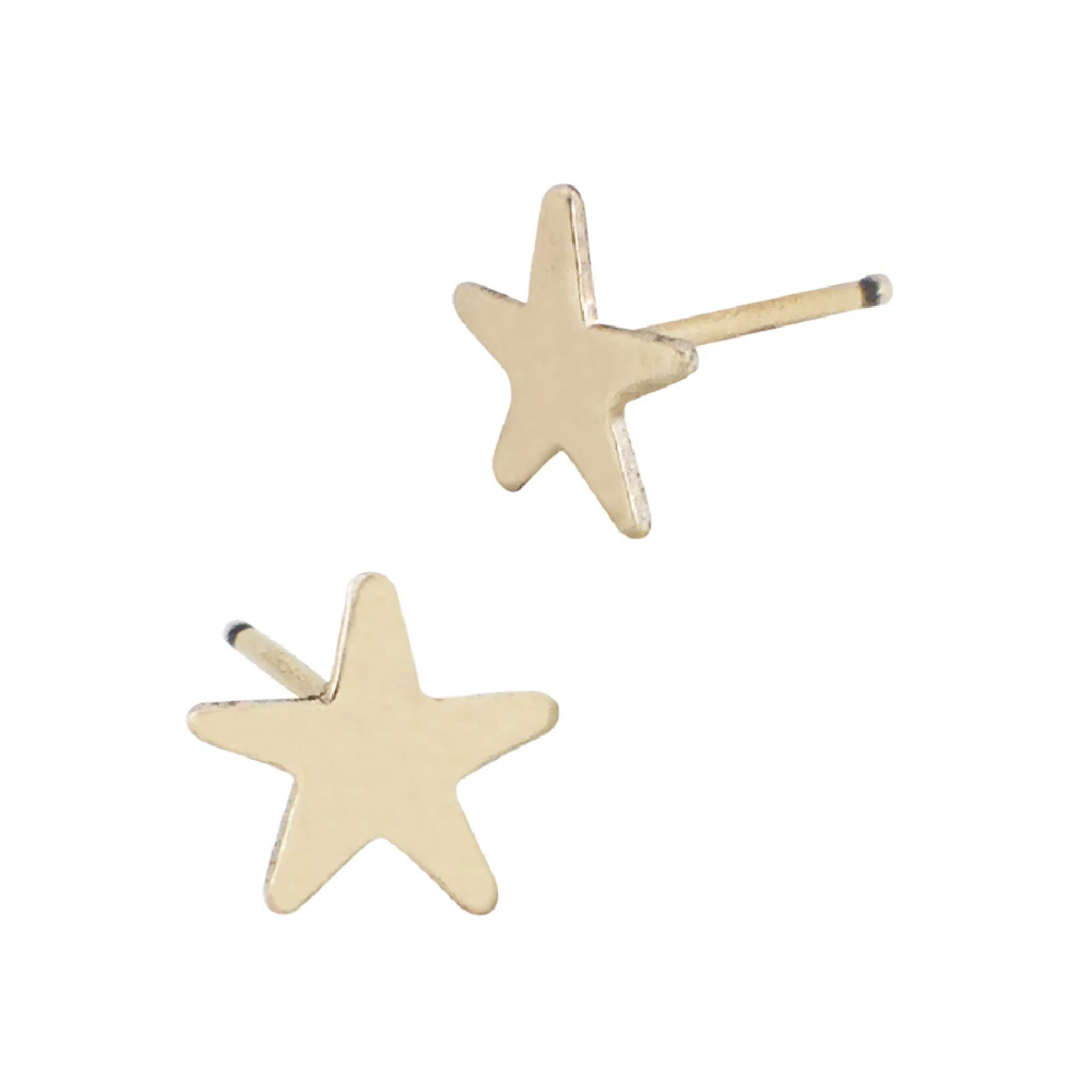 Star Gold Stud Earring