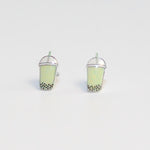 Boba Tea Earring - Matcha Green Tea
