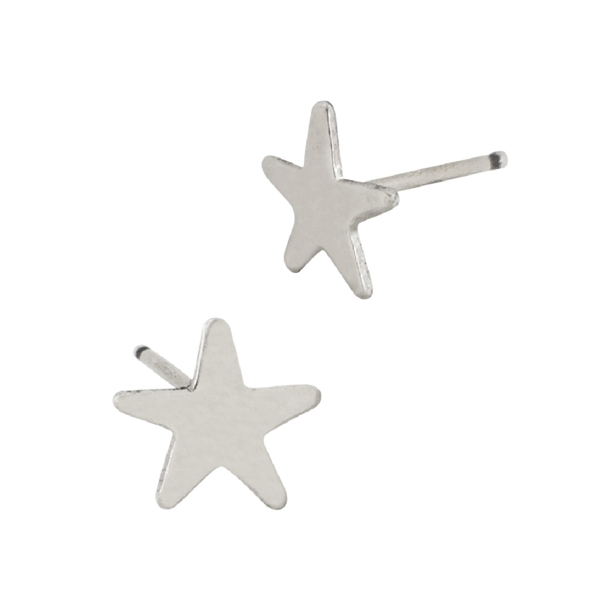 Star Silver Stud Earring