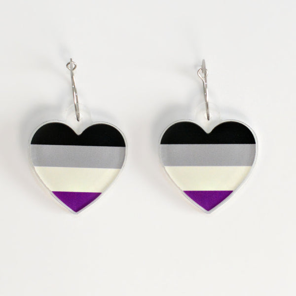Asexual Pride Heart Hoop