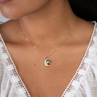 Labradorite Moon Gem Necklace