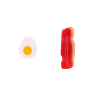 Sculpted Egg and Bacon Earring